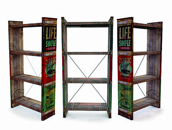 כוננית איקס 4 מדפים דגם SIMPLE LIFE