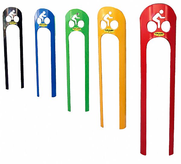 מתקן לאופניים מעוצב וצבעוני