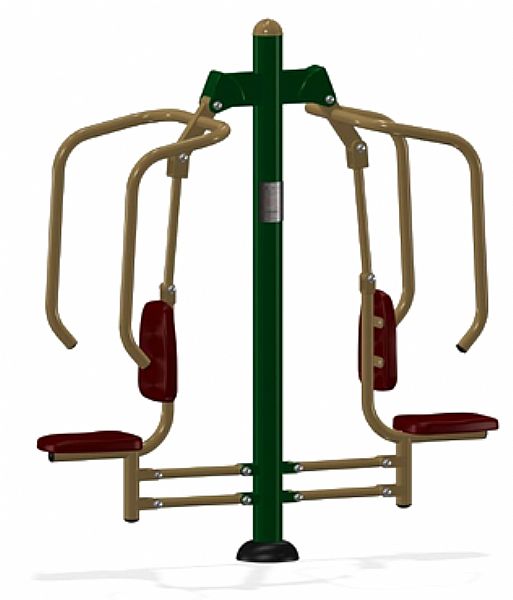 מתקן כושר לדחיקת חזה כפול