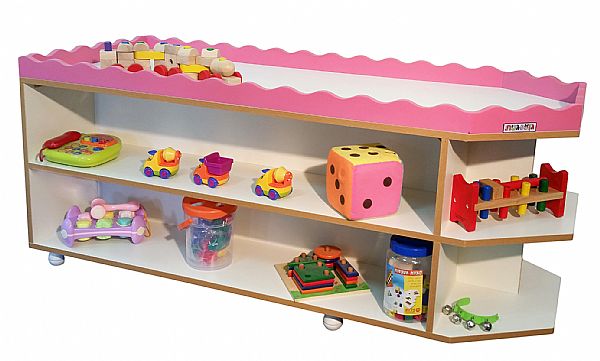 ארון מדפים פתוח דו צדדי