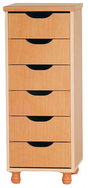 ארון 6 מגירות עץ בוק