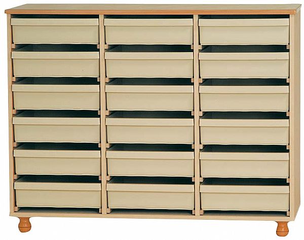 ארון 18 מגירות פלסטיק