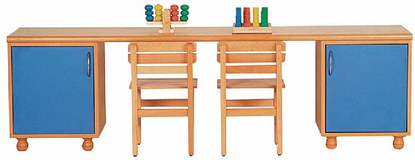 שולחן תוכן ויצירה + 2 ארוניות