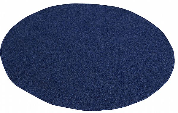 שטיח כחול עגול רצפתי