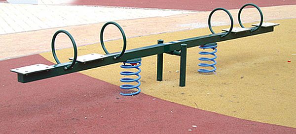 עלה ורד קפיצי 4 מושבים