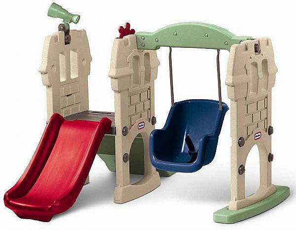 מתקן נדנדה + מגלשה לפעוטות