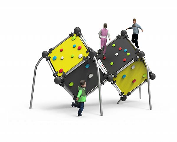 מתקן טיפוס אתגרי קוביה כפולה