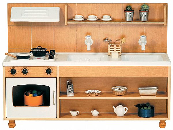 מטבח משולב 2 כיורים