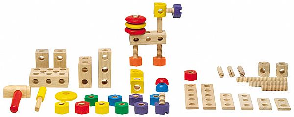 חיבור והברגה מעץ 70 יחידות