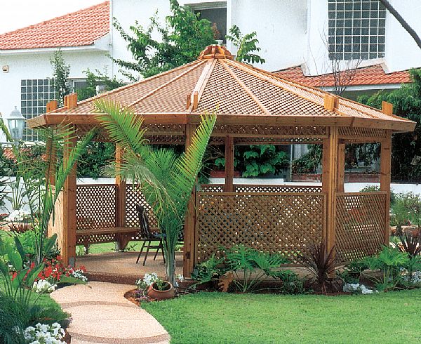 גזיבו"משושה" קוטר 5 מ'