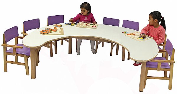 שולחן פרסה קוטר 160