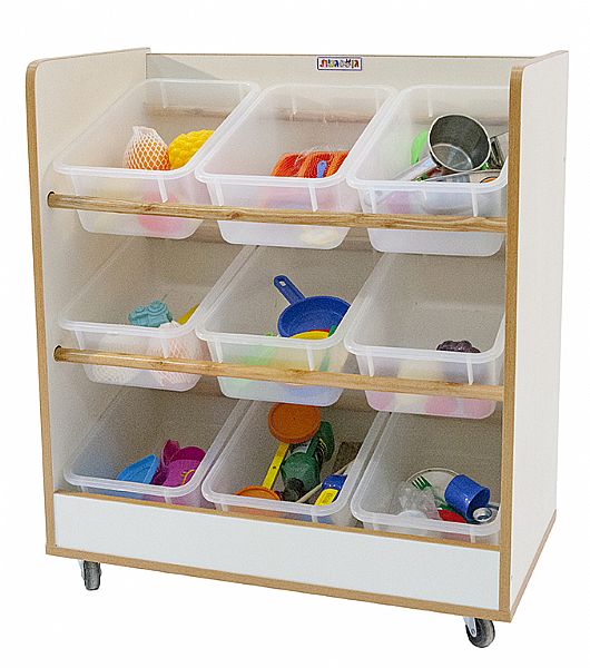 ארונית אחסון משופעת 9 מיכלים