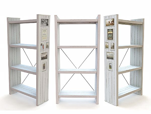 כוננית איקס 4 מדפים WHITE LIFE'S DREAM