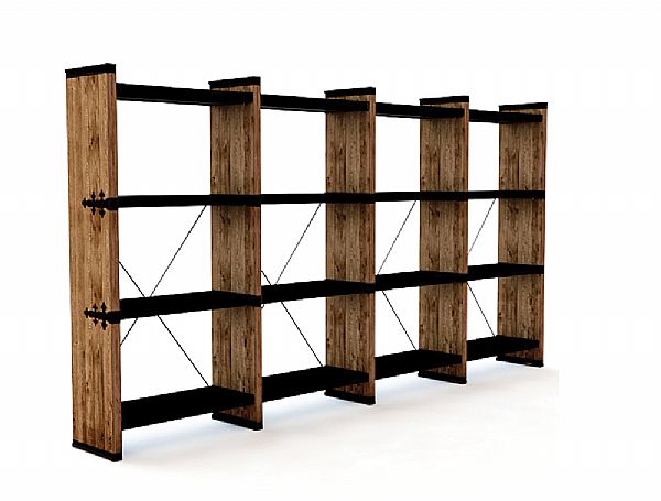 כוננית איקס 16 מדפים QUATTRO BLACK KNIGHT